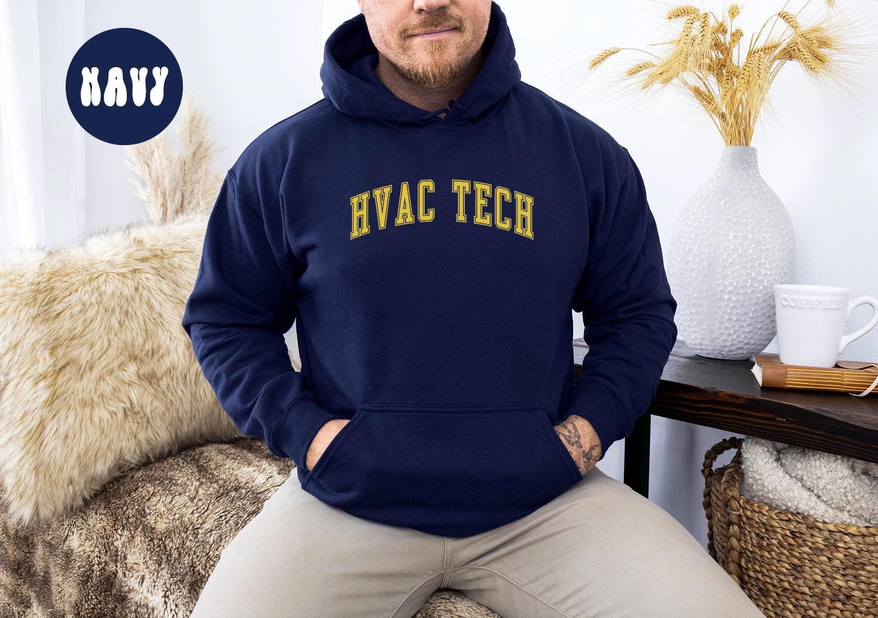 HVAC Tech Technician Hoodie Gifts Hooded Sweatshirt Jumper Long Sleeve Birthday Gift for Men Gift for Women Hoodie – Everyday Comfort · Trending Graphic Apparel