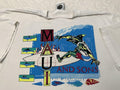 Vintage 1990s 90s Maui and Sons Neon Shark Wave Rider Surf Surfer Art T Shirt L Graphic Tee – Feel-Good Design · Top Pick For Any Outfit