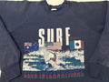 Vintage 1980s 80s Surf Club International Australia USA Mexico Sweatshirt L XL Sweatshirt – Easygoing Wear · High-Quality Print