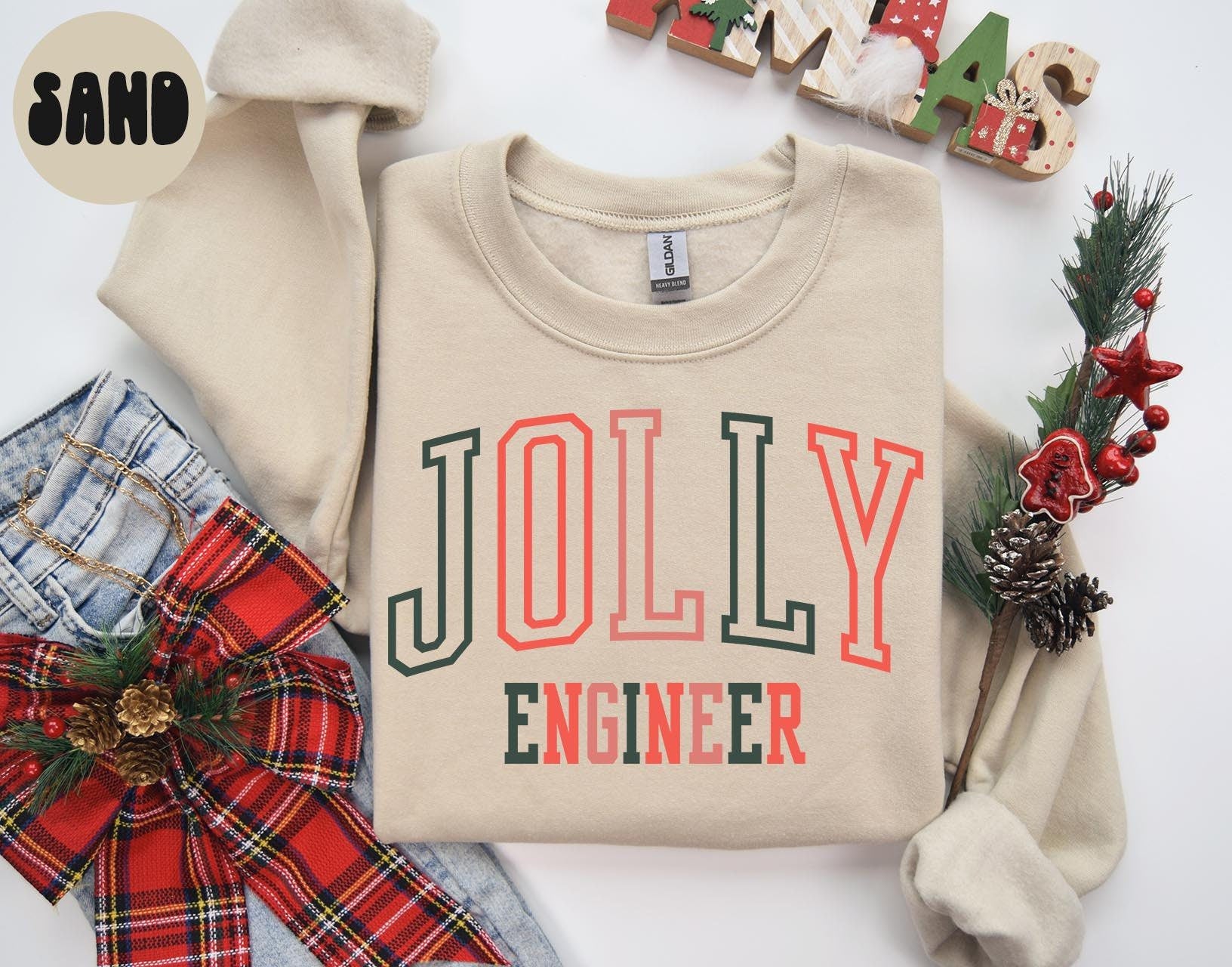 Engineer Christmas Sweatshirt Engineering Sweatshirt Gifts for Her Holiday Crewneck Cozy Sweater Shirt Unique Sweatshirt – Feel-Good Design · Top Pick For Any Outfit
