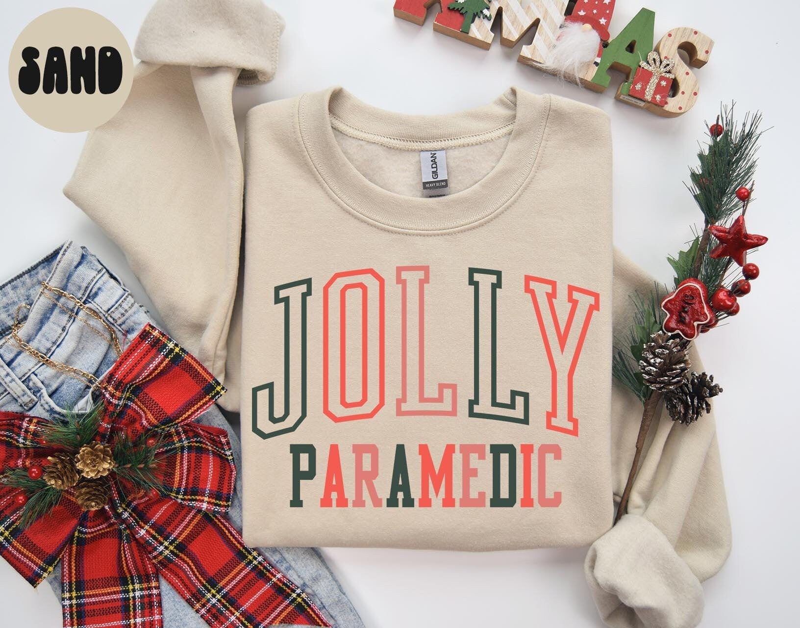 Paramedic Christmas Sweatshirt Paramedic Sweatshirt Gifts for Her Holiday Crewneck Cozy Sweater Shirt Unique Sweatshirt – Fan Favorite · High-Quality Print