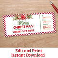 Christmas Coupon Template Editable Christmas Voucher Custom Christmas Gift Coupon Christmas Last Minute Gift Stocking Stuffer Gift for Mom Graphic Tee – Feel-Good Design · Great Gift For Fans