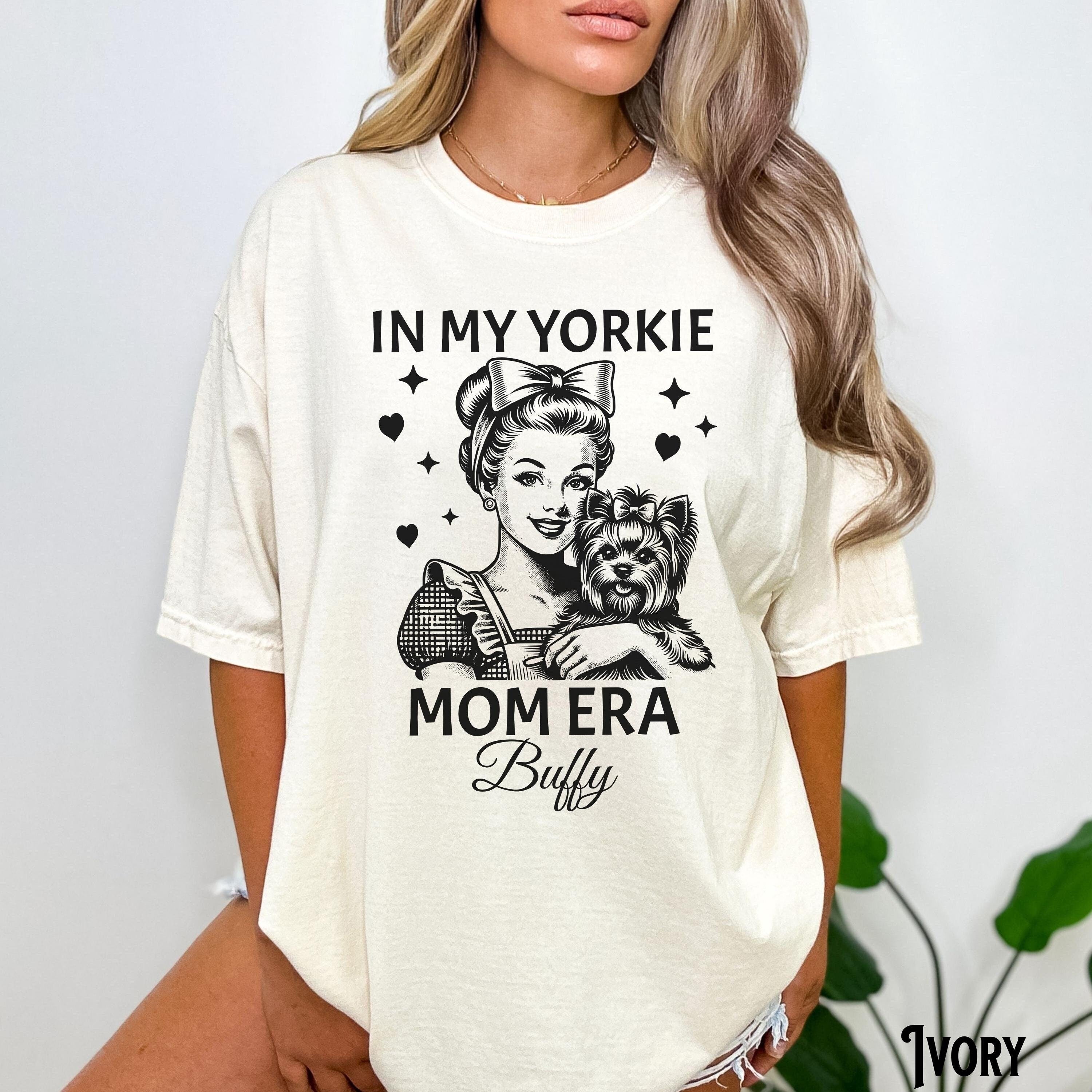 Yorkie Mom Shirt Yorkshire Terrier Owner Tee Personalized Yorkie Tee Custom Name Yorkie Era Vintage Retro Yorkie Gift Graphic Tee – Premium Graphic · Trending Graphic Apparel
