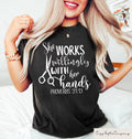 Hairsylist T Shirt She Works Willingly Works With Her Hands Christian Tee Proverbs 3113 Hairdresser T Shirt Hairdresser Sweatshirt Sweatshirt – Fan Favorite · Perfect For Daily Wear