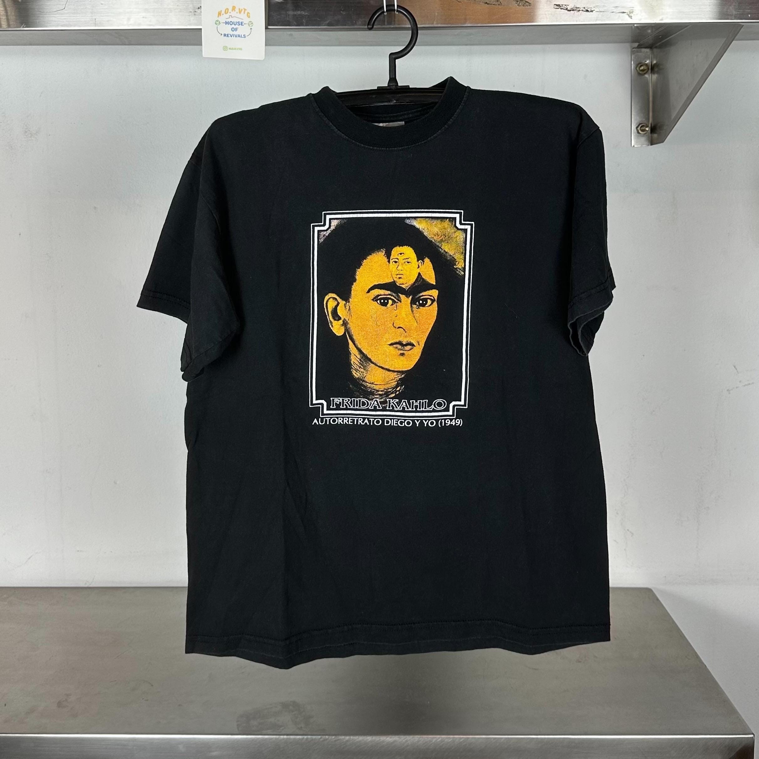 Vintage Frida Kahlo Diego Y Yo Mexican Artist Black Large T shirt Graphic Tee – Easygoing Wear · High-Quality Print