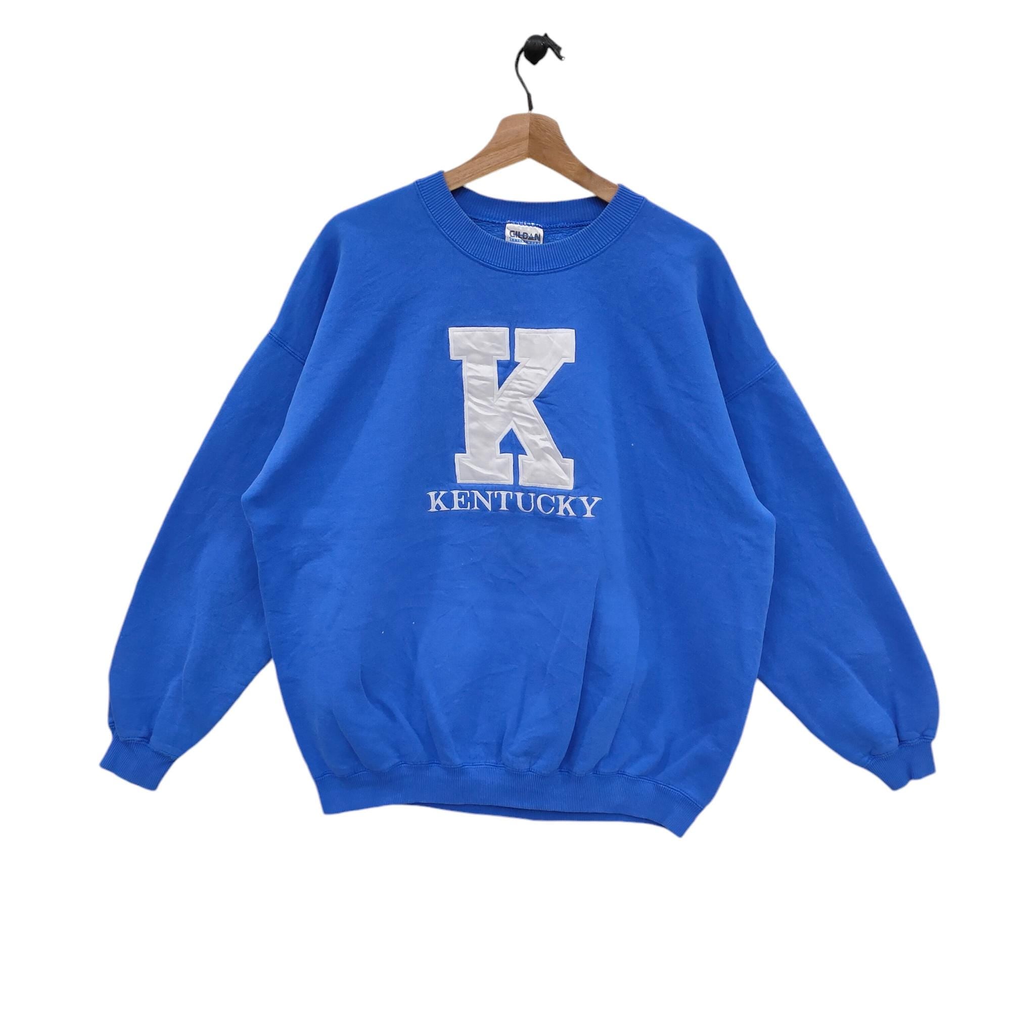 90s Kentucky Wildcats Sweatshirt X Large Vintage Embroidery University of Kentucky Sweater Jumper Crewneck Blue Size XL Sweatshirt – Bold Style · Top Pick For Any Outfit