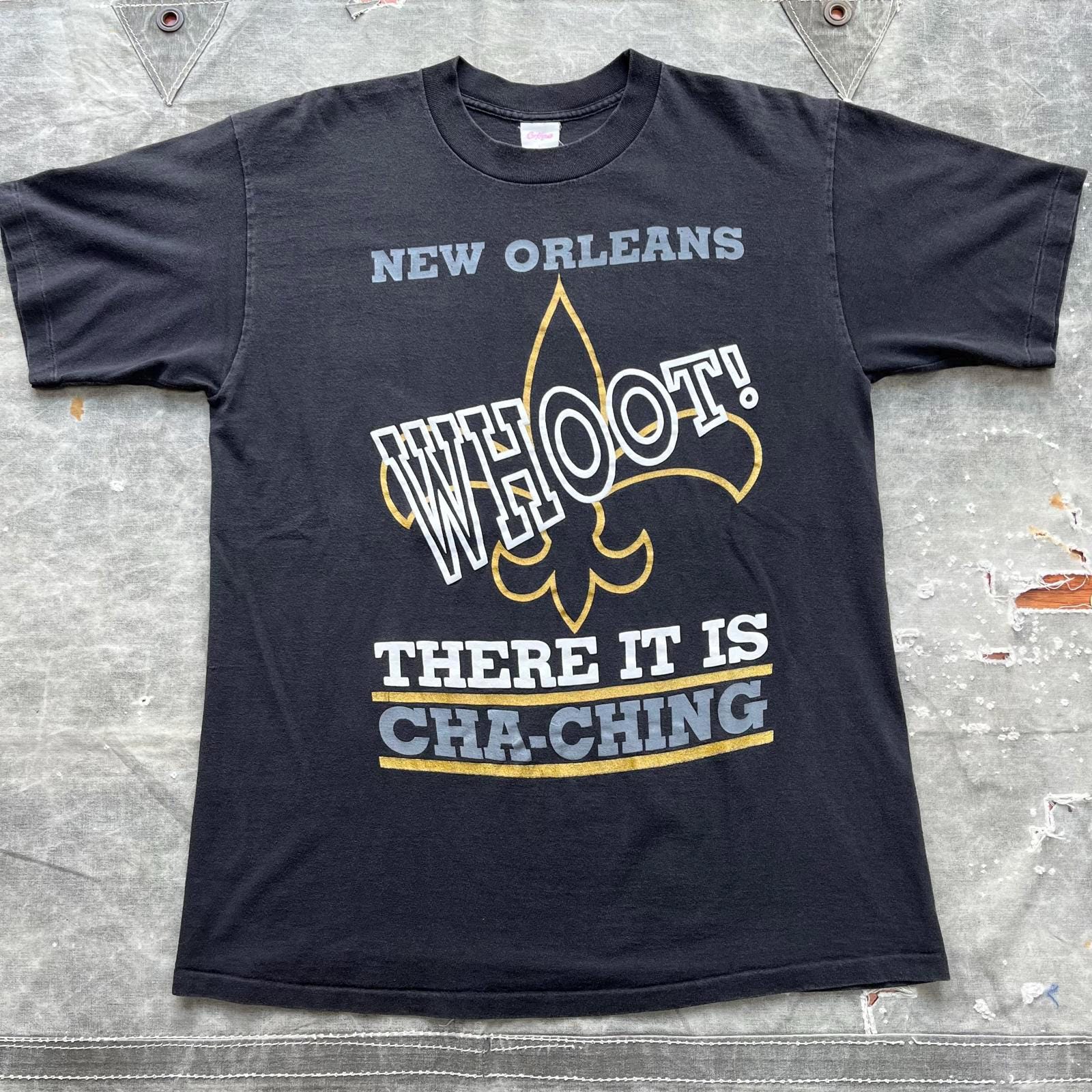 Vintage New Orleans Saints Whoot Cha Ching Money NFL Shirt Graphic Tee – Warm & Stylish · Top Pick For Any Outfit