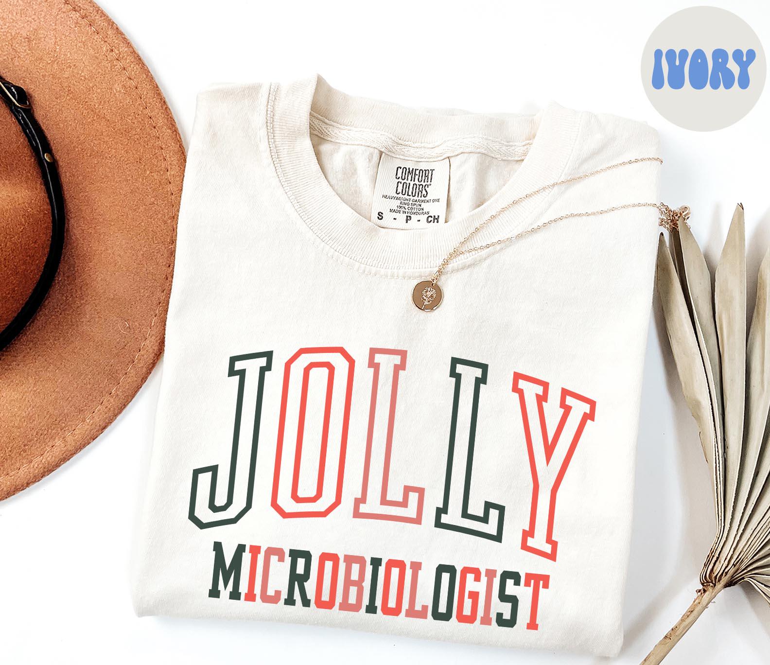Microbiologist Christmas Shirt Microbiology Shirt Gifts Comfort Colors Cozy Holiday Tshirt Crewneck Tee Women Graphic Tee – Feel-Good Design · Perfect For Daily Wear