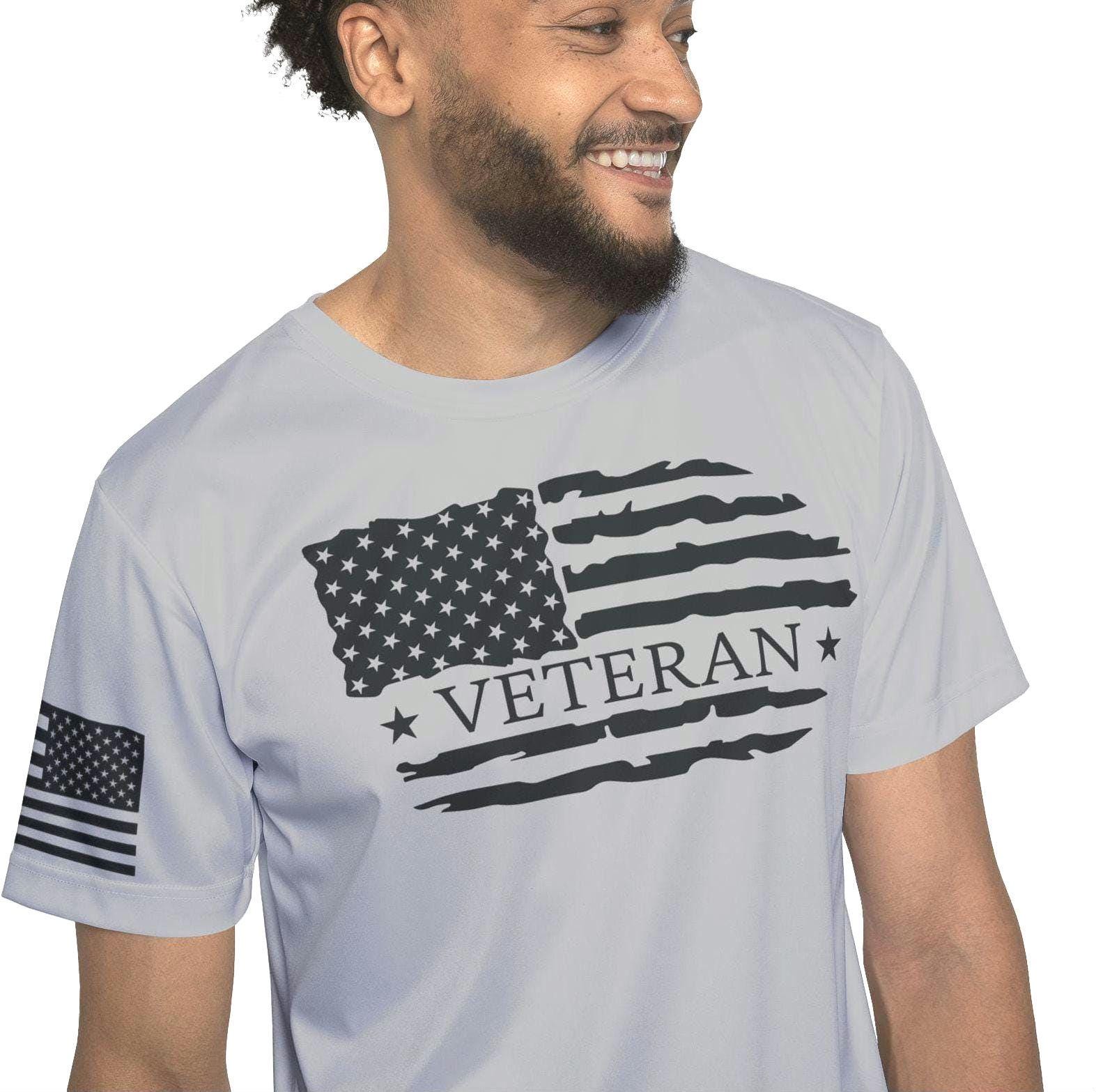 Men39s Military Patriotic Shirt Veterans Tee Mens Army Veteran Graphic T Shirt Patriotic Athletic Shirt for Men Military Support Jersey Jersey – Premium Graphic · Top Pick For Any Outfit