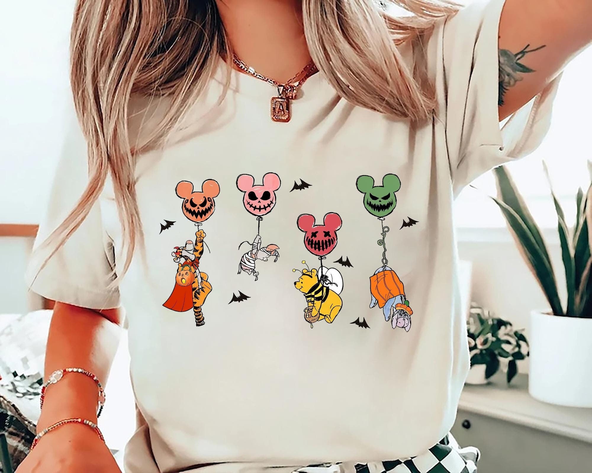 Winnie the Pooh Shirt Winnie the Pooh Balloon Shirt Disney Disney Shirt Piglet Shirt Halloween shirt Super Soft Shirt Graphic Tee – Cozy Vibes · Top Pick For Any Outfit