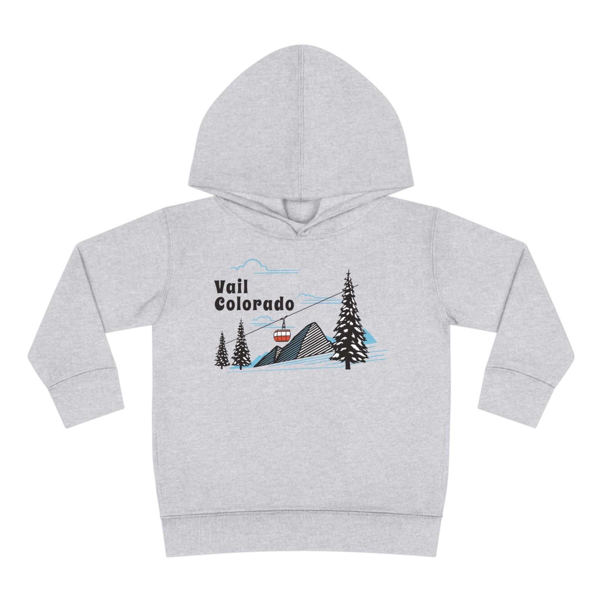 Vail Colorado Toddler Hoodie Unisex Mountain Vail Gondola Fleece Pullover Sweatshirt Kids Hooded Jumper Colorado Souvenir Hoodie – Premium Graphic · Must-Have Style