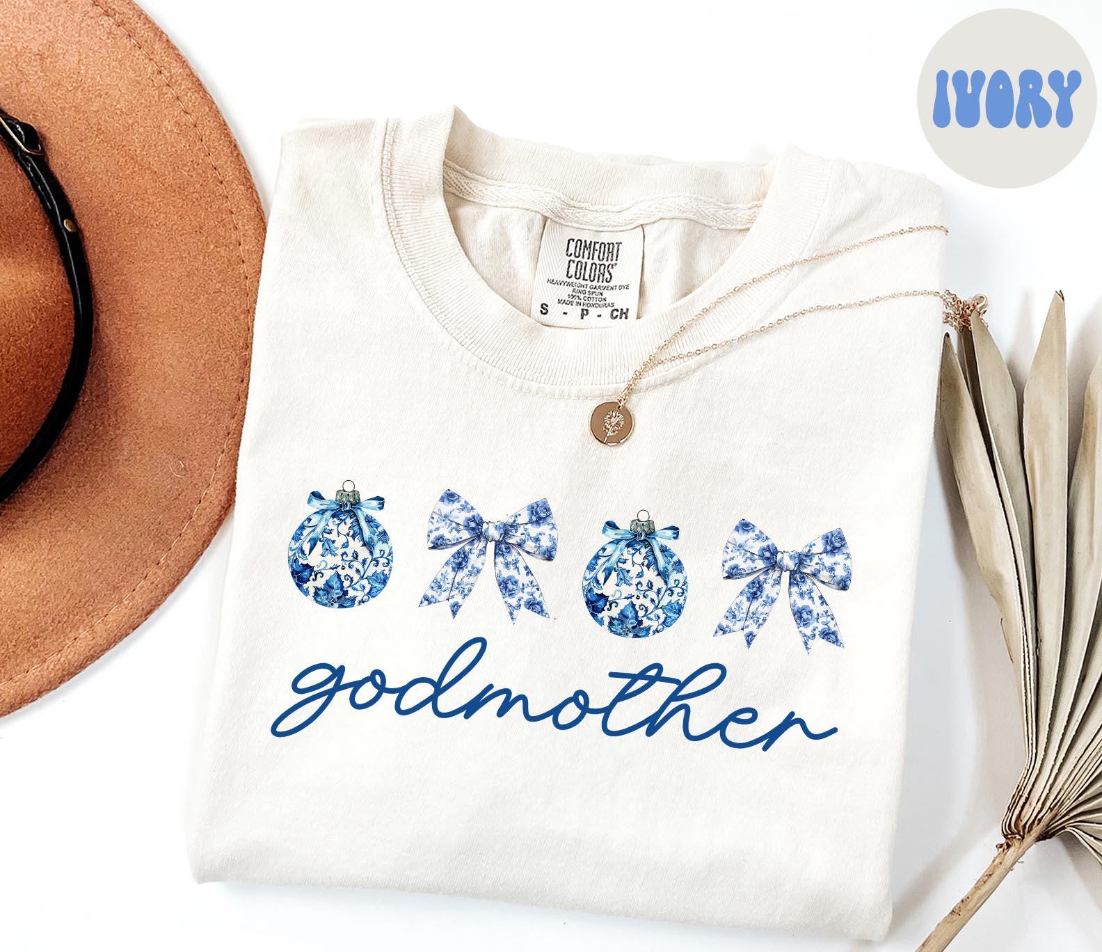 Godmother Christmas Shirt Godmother Shirt Gifts Chinoiserie Coquette Shirt Comfort Colors Tshirt Crewneck Tee Women Graphic Tee – Feel-Good Design · Top Pick For Any Outfit
