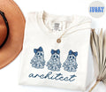 Architect French Blue Toile Halloween Ghosts Coquette Floral Shirt Gifts Comfort Colors Tshirt Crewneck Tee Crew Neck Women Graphic Tee – Premium Graphic · Must-Have Style