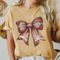 Football Bow Coquette Bow Gameday Football Football Bow Shirt Football Season Mom Shirt Gameday Football Touchdown Season shirtGift Graphic Tee – Bold Style · Perfect For Daily Wear