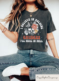 I Believe In Holding Grudges I39ll Heal In Hell Shirt Sugar Skull Sweatshirt Retro Graphic Tee Sarcastic Hoodie Funny Shirts With Sayings Hoodie – Soft Feel · Trending Graphic Apparel