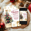 Christmas Party Invitation Holiday Invitation Winter Party Invite Holiday Party Printable or Digital Invite Christmas Invitation Editable Graphic Tee – Soft Feel · High-Quality Print