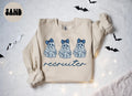 Recruiter HR Human Resources French Blue Toile Halloween Ghosts Coquette Sweatshirt Gifts for Her Funny Sweater Shirt Cozy Comfy Unique Sweatshirt – Soft Feel · Must-Have Style