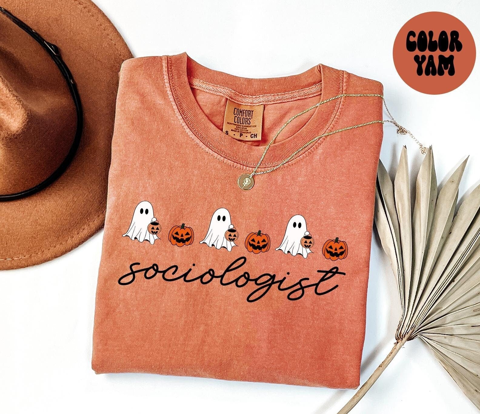 Sociologist Sociology Halloween Ghost Pumpkin Shirt Gifts Comfort Colors Tshirt Crewneck Tee Crew Neck Men Women Graphic Tee – Feel-Good Design · Top Pick For Any Outfit