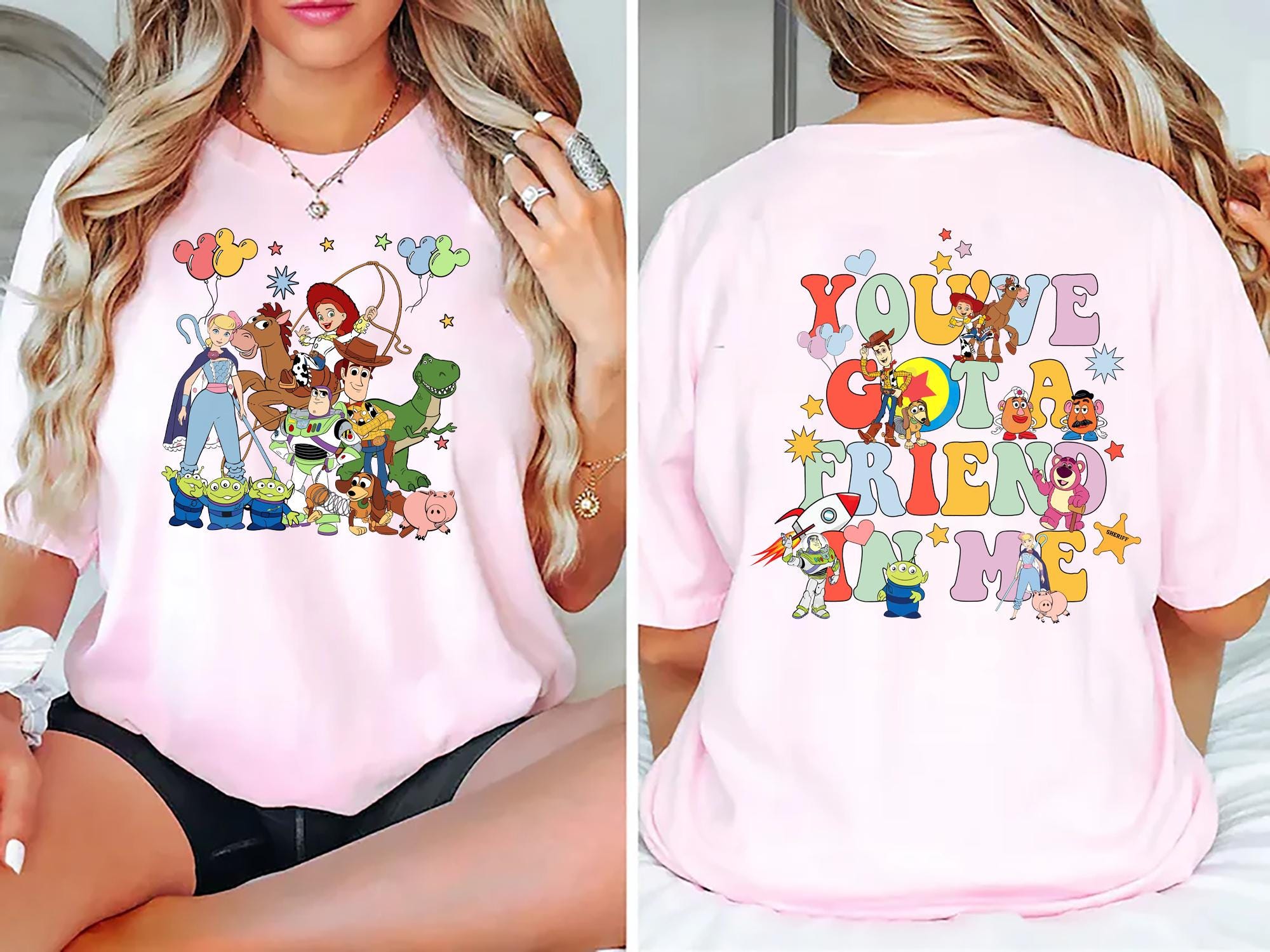 Disney Toy Story You39ve Got a Friend in Me Shirt Character T Shirt Featuring Woody Buzz Jessie Matching Disney Family Tees for Toy Story Fan Graphic Tee – Soft Feel · Top Pick For Any Outfit