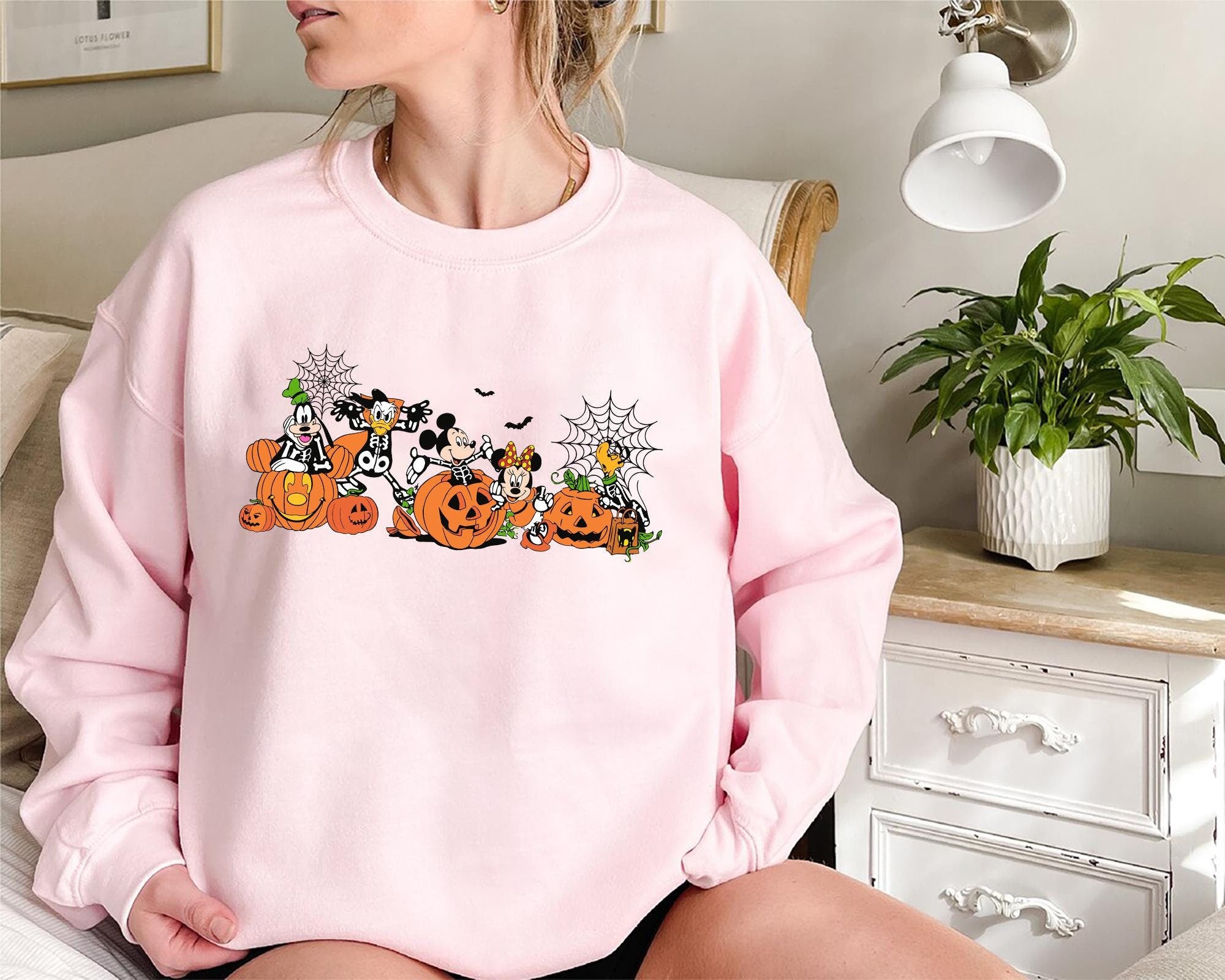 Mickey and Friends Skeleton Pumpkin Disney Halloween Shirt Disney Halloween Matching Tee Disney Halloween Sweatshirt Gift for Disney Lovers Sweatshirt – Premium Graphic · Great Gift For Fans