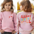 Sassy Little Soul Retro T Shirt Cute Groovy Kids Graphic Tee Fun Smiley Face Shirt with Flower Power Design Perfect Gift for Kids and Babies Graphic Tee – Cozy Vibes · Great Gift For Fans