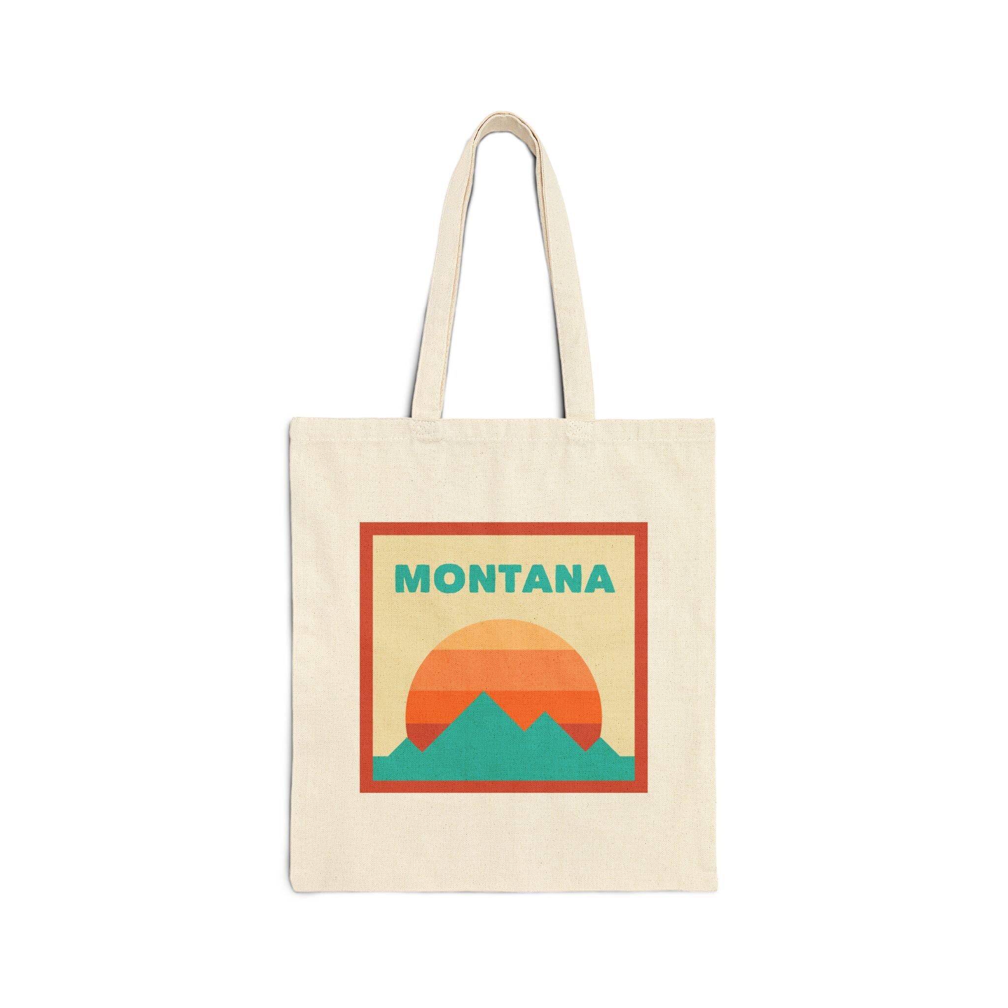 Montana Tote Bag Cotton Canvas Tote Bag Reusable Shopping Bag EcoFriendly Tote Montana Gift Personalization Available Tote Bag – Everyday Comfort · Perfect For Daily Wear