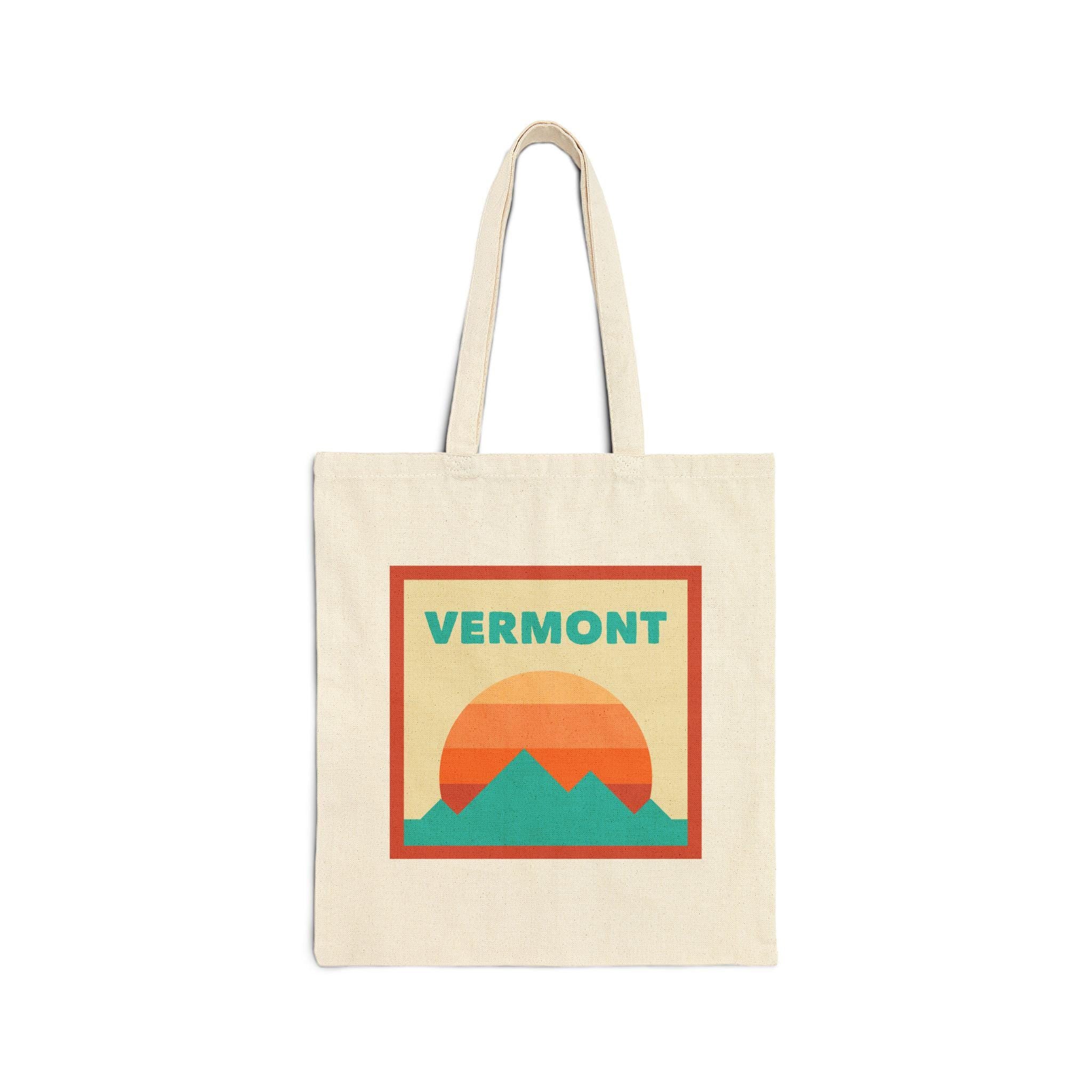 Vermont Tote Bag Cotton Canvas Tote Bag Reusable Shopping Bag EcoFriendly Tote Vermont Gift Personalization Available Tote Bag – Everyday Comfort · Great Gift For Fans