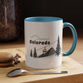 Colorado Retro Snow Skiing Mountain 11 oz Mug Ski Lodge Decor Coffee Cup Mountain Gondola Lover Gift Retro Skiing Mug Graphic Tee – Feel-Good Design · High-Quality Print