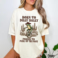 Born To Dilly Dally Forced To Pick Up The Pace Meme Funny Frog Shirt Humor Tee Western Unicycle Rodeo Cowboy Desert Graphic Tee – Bold Style · Great Gift For Fans