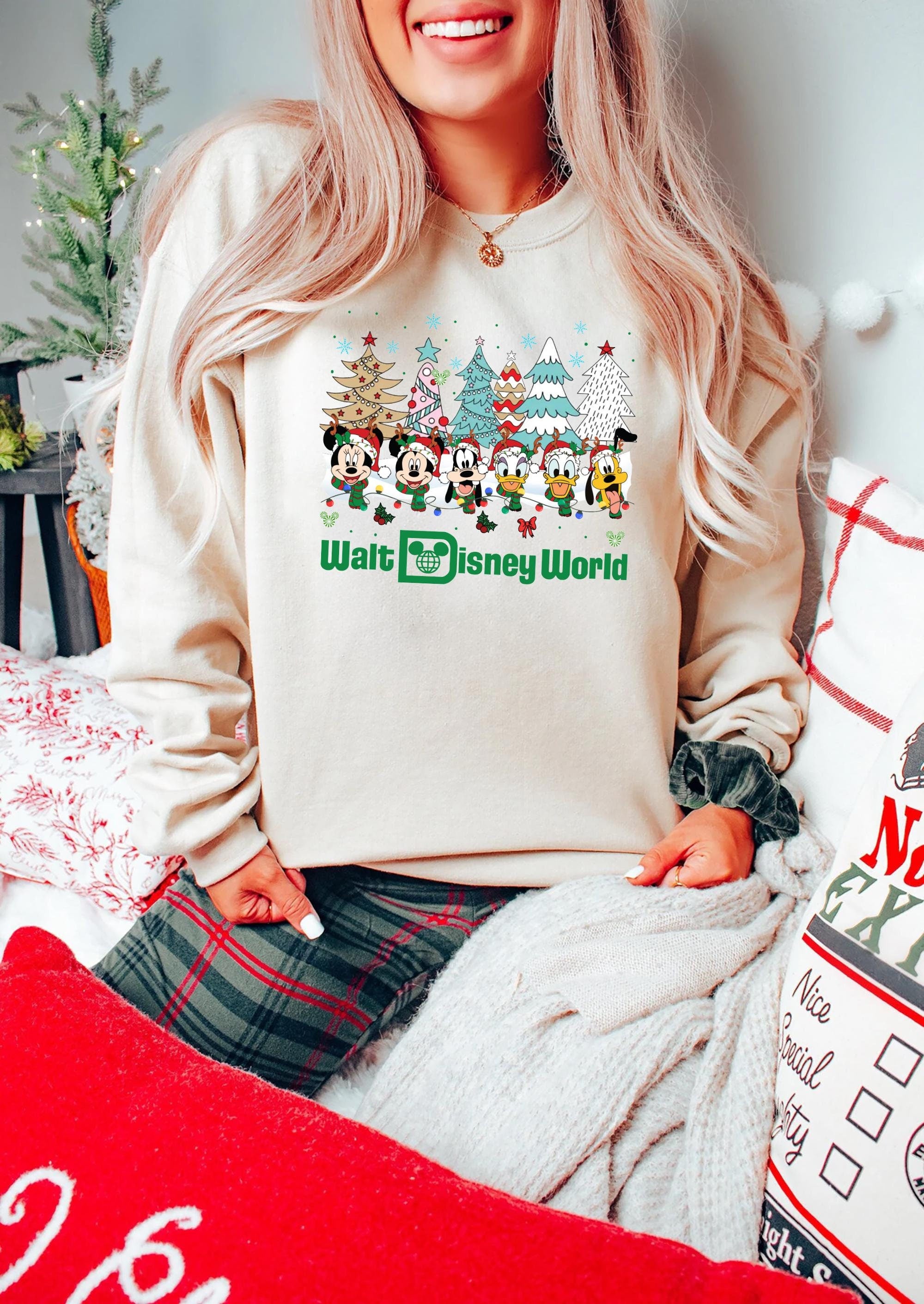 Vintage Walt Disney World Christmas Sweatshirt Mickey and Friends Christmas Shirt Family Christmas Shirt Disney Holiday Sweatshirt – Soft Feel · Trending Graphic Apparel
