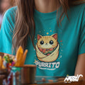 Purrito Cat T Shirt Funny Burrito Cat Graphic Tee Cute Cat Lover Gift Graphic Tee – Cozy Vibes · Perfect For Daily Wear