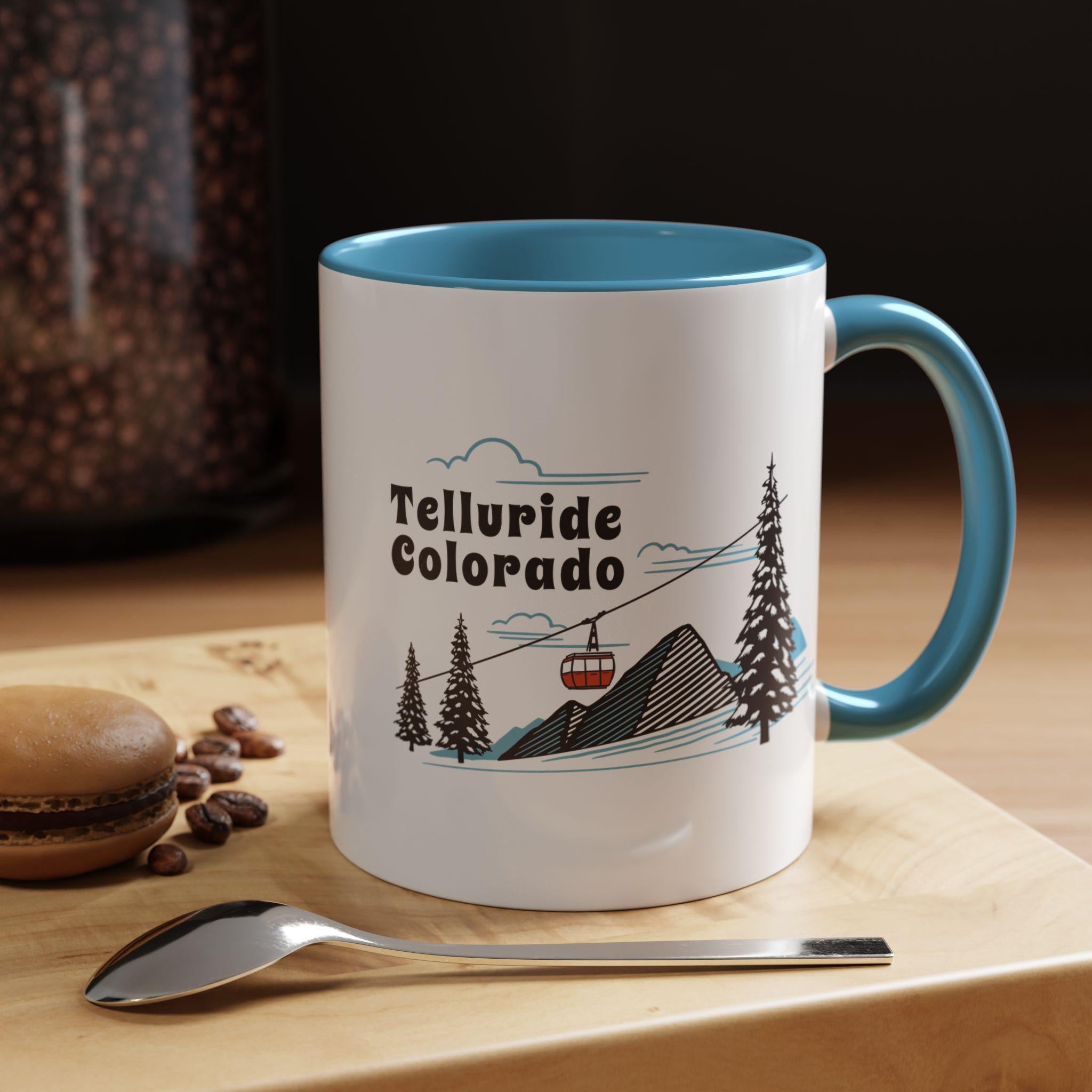 Telluride Colorado Retro Snow Skiing Mountain 11 oz Mug Ski Lodge Decor Coffee Cup Mountain Gondola Lover Gift Retro Skiing Mug Graphic Tee – Premium Graphic · Must-Have Style