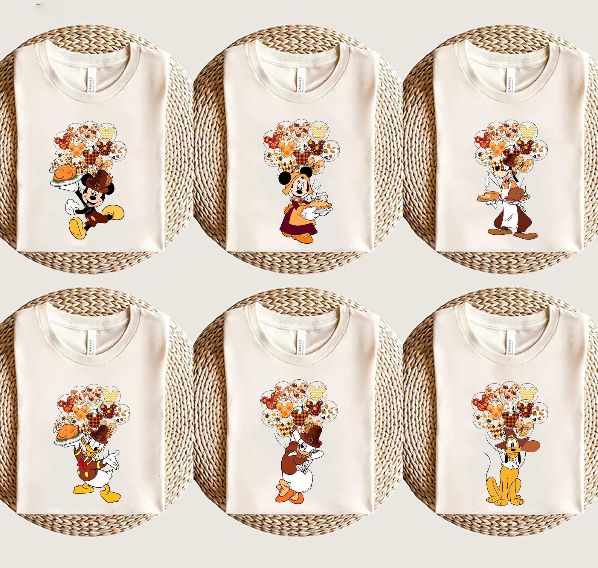 Disney Mickey Minnie Thanksgiving Shirts Shirt Thanksgiving Fall Trip Family Thanksgiving Matching Gift for Disney Lover Tee Graphic Tee – Soft Feel · Perfect For Daily Wear