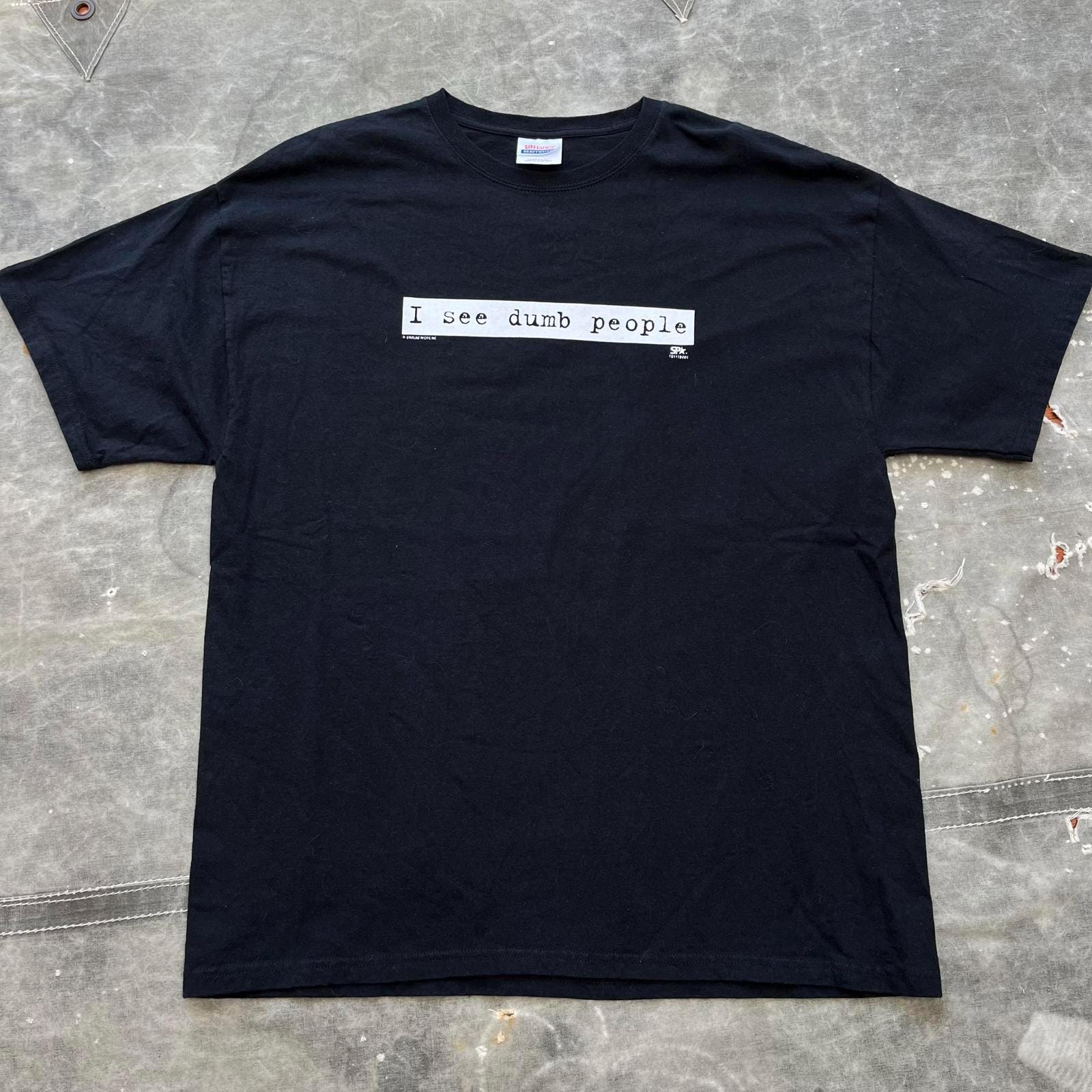 Vintage Y2K New Without Tags I See Dumb People Joke Shirt Graphic Tee – Premium Graphic · Trending Graphic Apparel