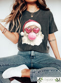 Santa Bubble Gum Christmas Tshirt Christmas Santa Sweatshirt Funny Christmas Gifts Xmas Bubble Gum Shirt Santa Claus Christmas Sweater Sweatshirt – Fan Favorite · Perfect For Daily Wear