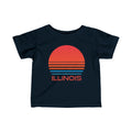 Illinois Retro 80s Baby TShirt Infant Tee Illinois Kid Apparel 80s Baby Gift Personalization Available Graphic Tee – Aesthetic Look · Great Gift For Fans