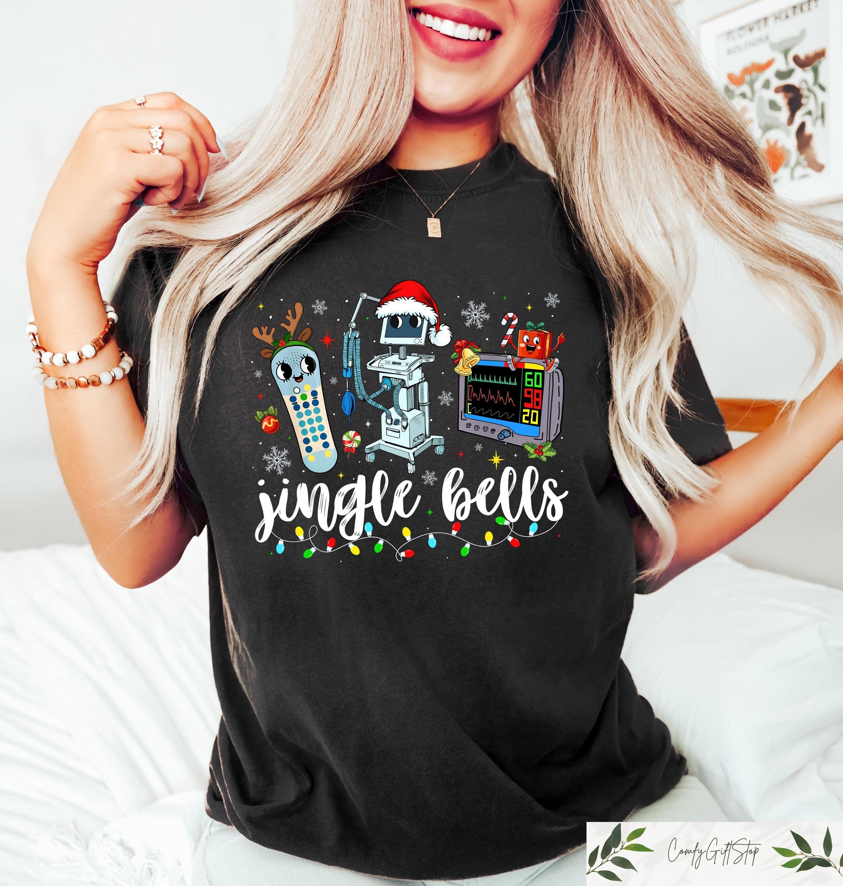 Christmas Nurse Shirt Jingle Bells Nurse Sweatshirt Funny Christmas Nurse Shirts ER Nurse Sweater Christmas Nurse Gifts Nurse Hoodie Hoodie – Cozy Vibes · Must-Have Style
