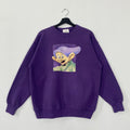 Vintage 90s Dopey Sweatshirt Dopey Crewneck Seven Dwarfs Sweater Pullover Snow White Sleepy Grumpy Print Logo Purple Large Sweatshirt – Aesthetic Look · High-Quality Print