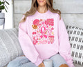 Pink Out Boho Breast Cancer Awareness Shirt Pink Ribbon Football Game Day Tee Floral Pink Out Sweatshirt Support Breast Cancer Fighters Sweatshirt – Fan Favorite · Perfect For Daily Wear