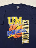 Vintage 1990s 90s University Michigan Ann Arbor Fabulous 5 Basketball T Shirt XL Graphic Tee – Premium Graphic · Great Gift For Fans