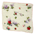 Vintage Womens White Floral Foulard Scarf Luxury High End Flowers VTG Graphic Tee – Soft Feel · High-Quality Print