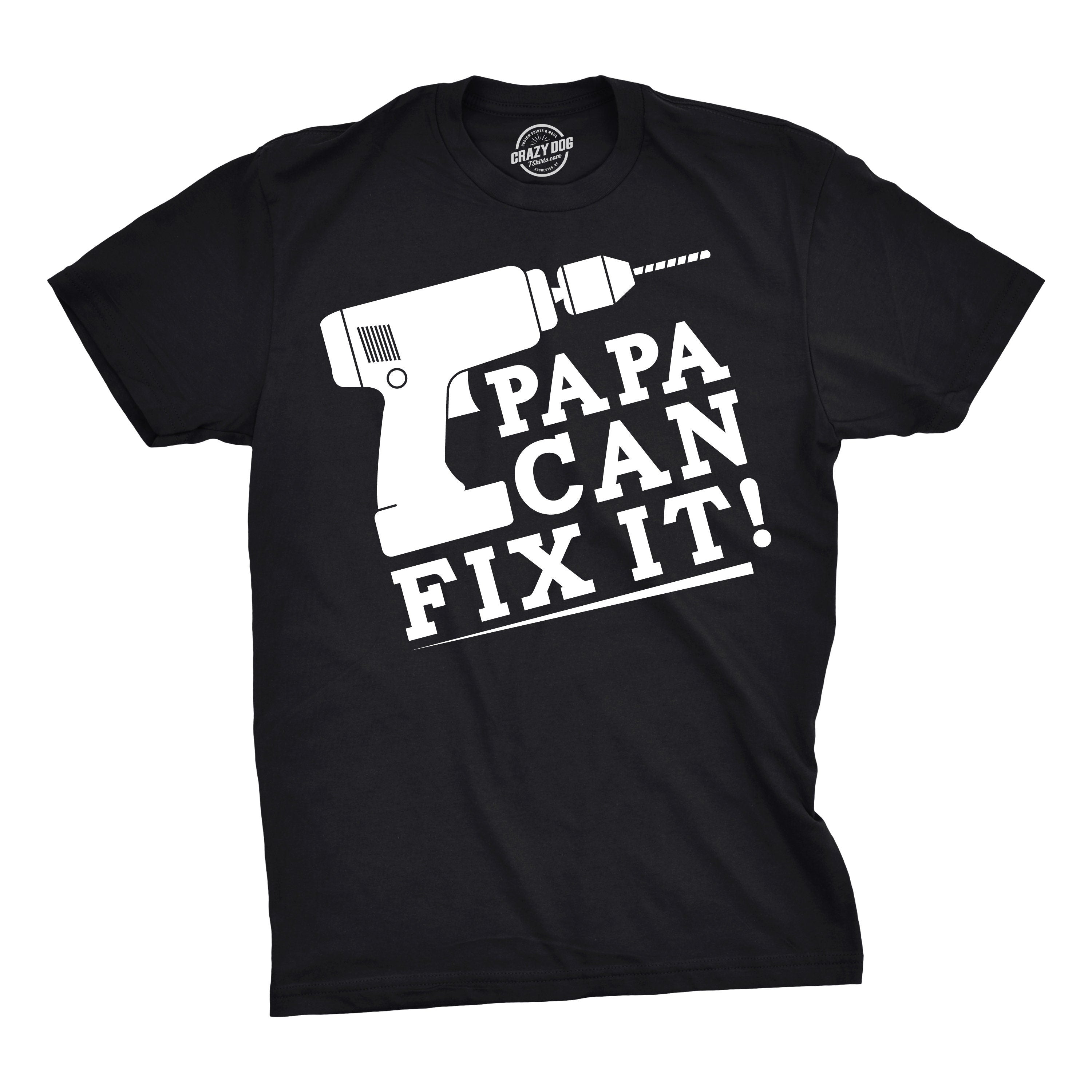 Papa DIY Shirt Papa Can Fix it Shirt Shirt for Dad Woodworker Shirt Mens Funny Shirt Funny Shirts for Men Fathers Day Gift Graphic Tee – Warm & Stylish · Top Pick For Any Outfit