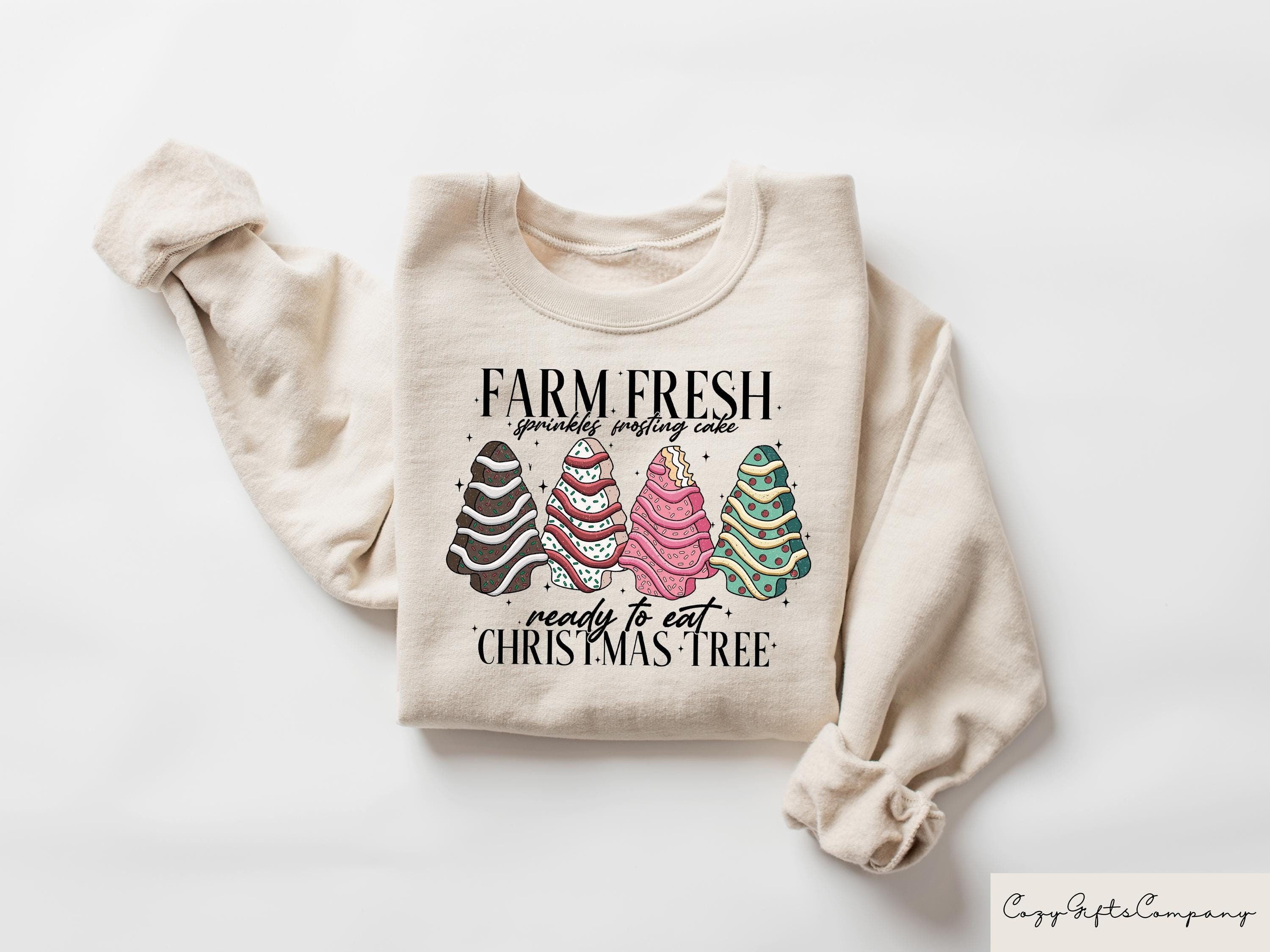 Farm Fresh Sprinkles Frosting Cake Ready To Eat Sweatshirt Retro Christmas Sweater Groovy Christmas Hoodie Funny Christmas Gifts Hoodie – Warm & Stylish · Must-Have Style