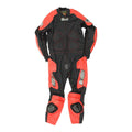 Biesse Mens Black Red Motorcycle Suit Vintage 1 Piece Protective Biker Gear Graphic Tee – Soft Feel · High-Quality Print