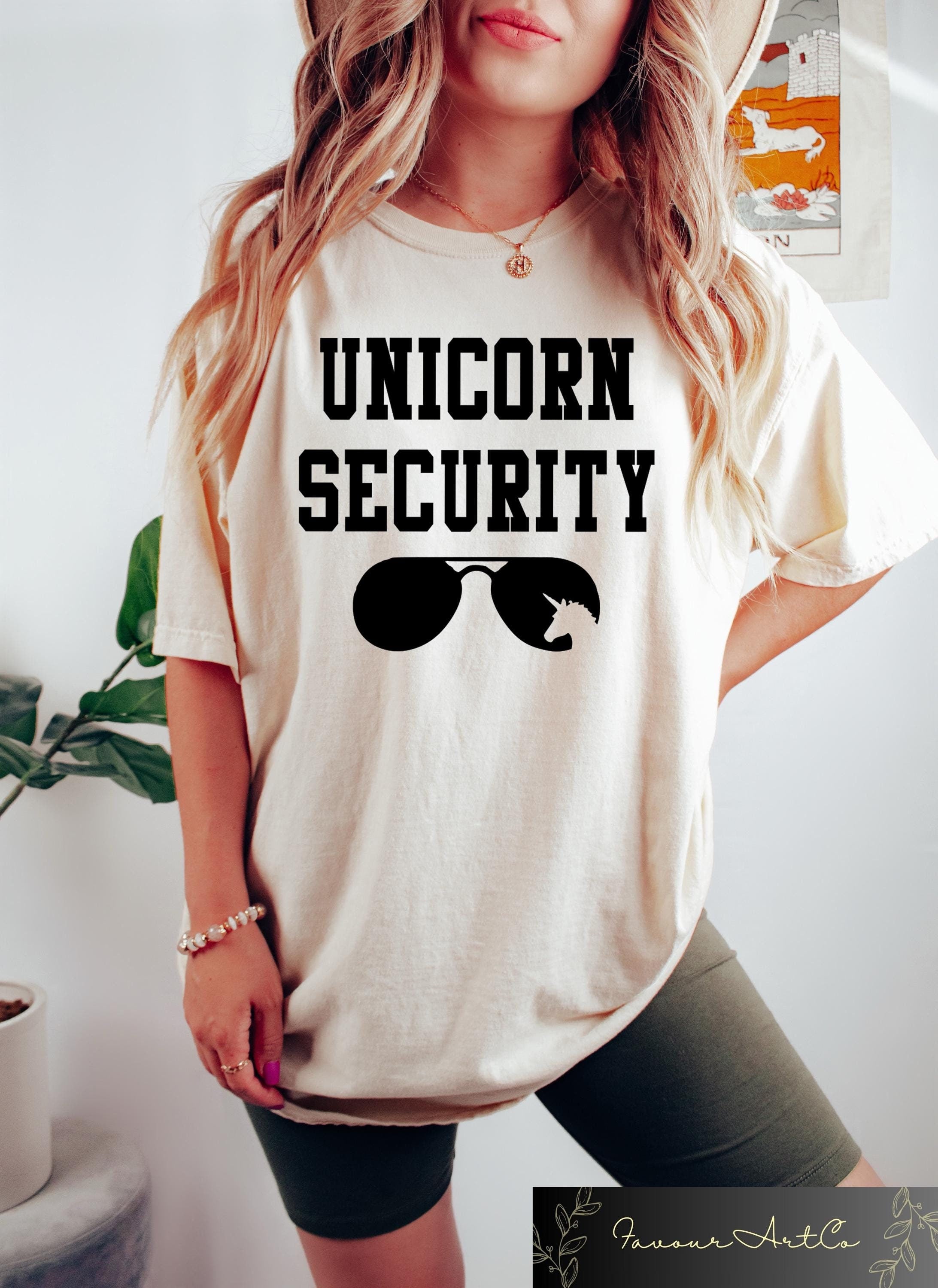 Unicorn Security Shirt Unicorn Dad Shirt Father Of A Birthday Girl Fathers Day Shirt Dad Gift From His Daughter Birthday Girl Shirts Graphic Tee – Soft Feel · Must-Have Style