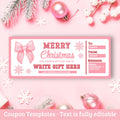 Christmas Coupon Template Editable Coupons Christmas Printable Coupons Last Minute Gift For Her Gift for Friend Certificate Gift Coupon Cute Graphic Tee – Soft Feel · Perfect For Daily Wear