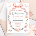 Wildflower and Butterfly Baby Shower Invitations Wildflower Invite Baby Shower Invite A Little Wildflower is on the Way Baby Invite Girl W12 Graphic Tee – Everyday Comfort · High-Quality Print