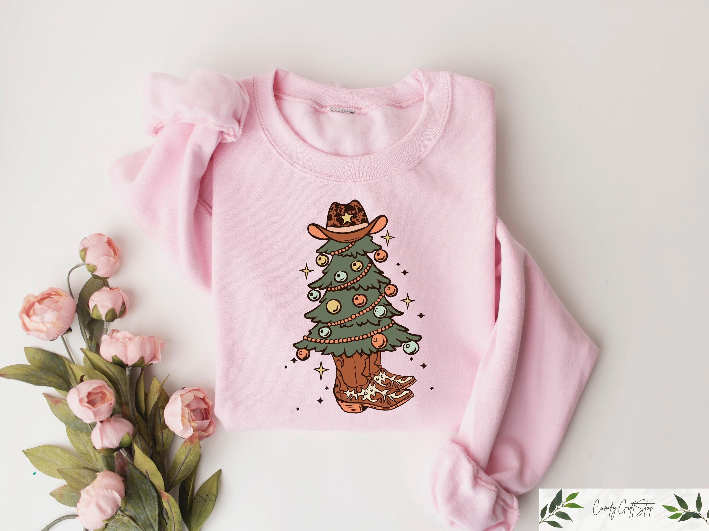 Cowgirl Christmas Sweatshirt Western Christmas Shirt Christmas Gift Howdy Christmas Crewneck Cowgirl Sweater Country Christmas Tshirt Sweatshirt – Cozy Vibes · Top Pick For Any Outfit