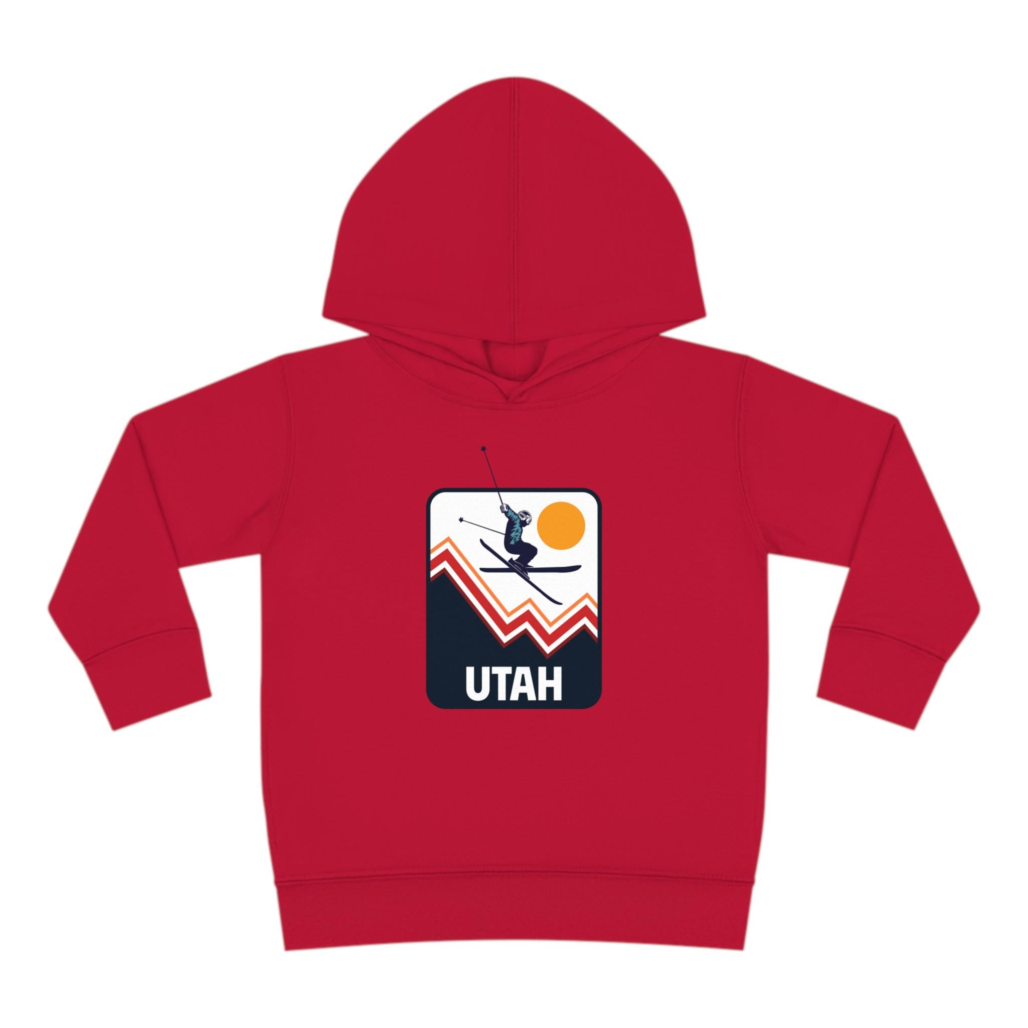 Utah Toddler Hoodie Unisex Mountain Snow Skiing Pullover Sweatshirt Kids Hooded Jumper Utah Souvenir Personalization Available Hoodie – Premium Graphic · Great Gift For Fans