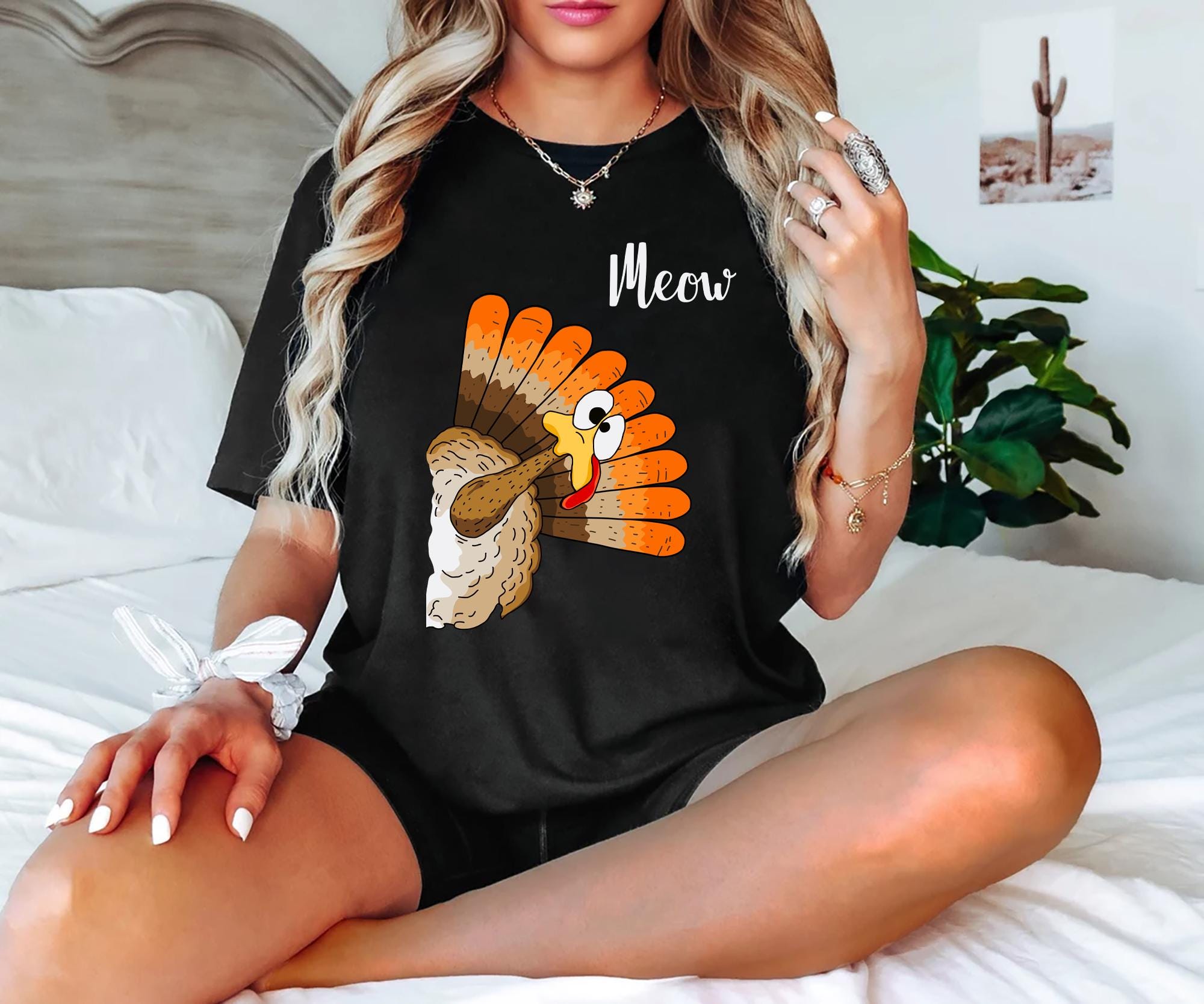 Funny Thanksgiving Turkey Shirt Meow Cat Inspired Turkey Sweatshirt Quirky Holiday Apparel Perfect Thanksgiving T shirt Gift For Family Sweatshirt – Warm & Stylish · High-Quality Print